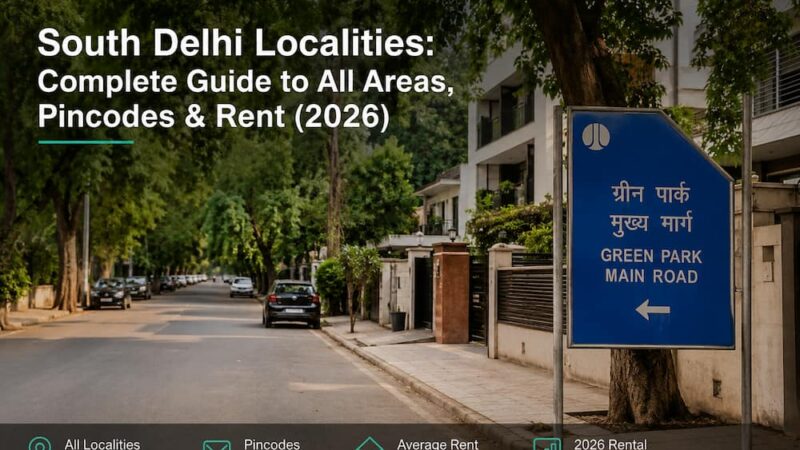 South Delhi Localities Complete Guide to All Areas, Pincodes & Rent (2026)